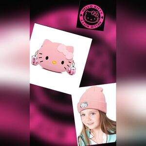 Hello Kitty Beanie & Crossbody Bag
